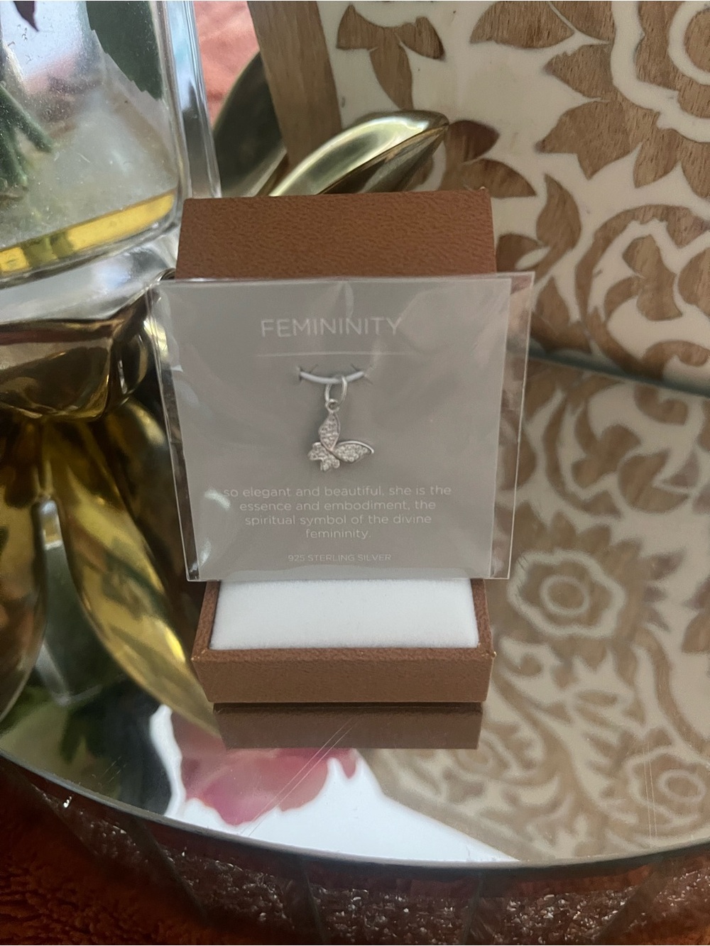 Origami Owl Silver Butterfly Femininity Charm Pendant